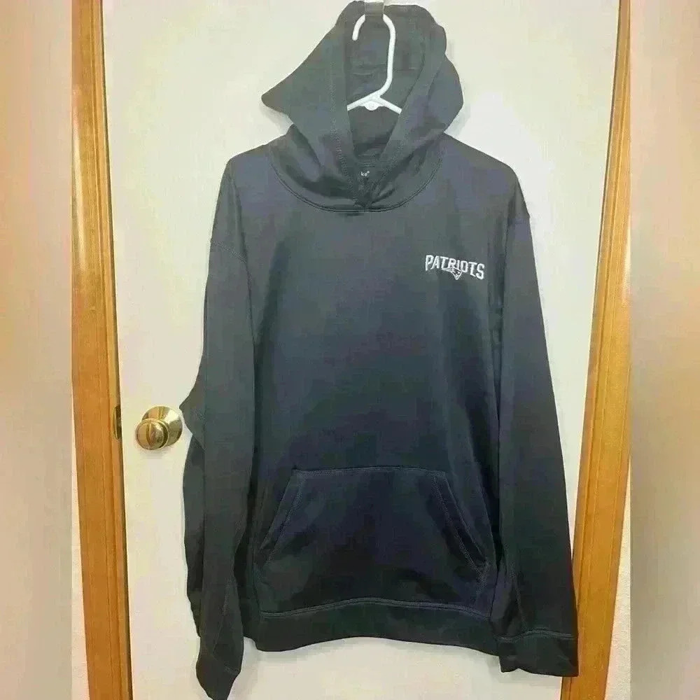 New England Patriots Hoodie Men’s 2XL Navy Blue Sweatshirt Dunbrooke